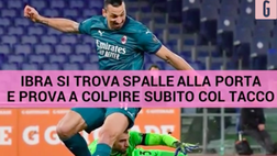 VIDEO Roma-Milan, che occasione per Ibrahimovic al 5° minuto! il tacco va fuori, ma Calhanoglu…