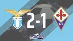 Immobile-Luis Alberto ed è rimonta Lazio: 2-1 alla Fiorentina