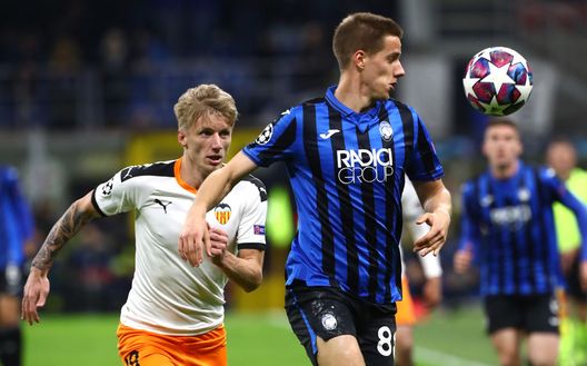 Una fase di Atalanta-Valencia... Una fase di Atalanta-Valencia...