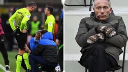 VIDEO Inter-Milan, infortunio e sostituzione: Valeri diventa un meme! È lui o Bernie Sanders? Social in delirio