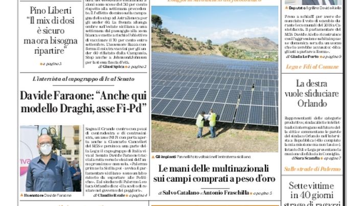 Prima Pagina, La Repubblica-Palermo: “Vaccini, 1 su 3 diserta gli hub: effetto domino AstraZeneca”  Prima Pagina, La Repubblica-Palermo: “Vaccini, 1 su 3 diserta gli hub: effetto domino AstraZeneca”