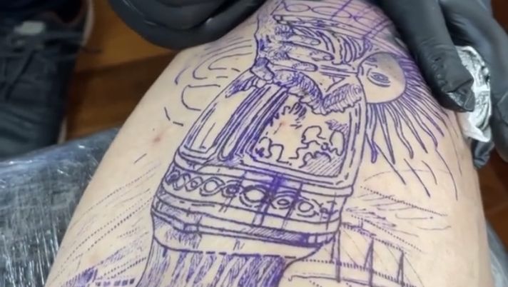 Una vittoria che lascia il segno: Di Maria si tatua sulla coscia la Copa América Una vittoria che lascia il segno: Di Maria si tatua sulla coscia la Copa América