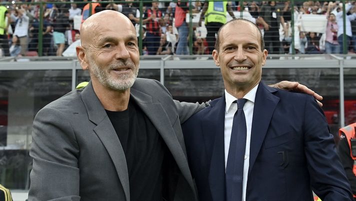 Pioli Allegri Milan-Juventus 2-0 Serie A 2022-2023