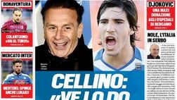 EDICOLA / Ts, parla Cellino: “Tonali, restano Juve e Inter”. Su Mertens spinge Lukaku