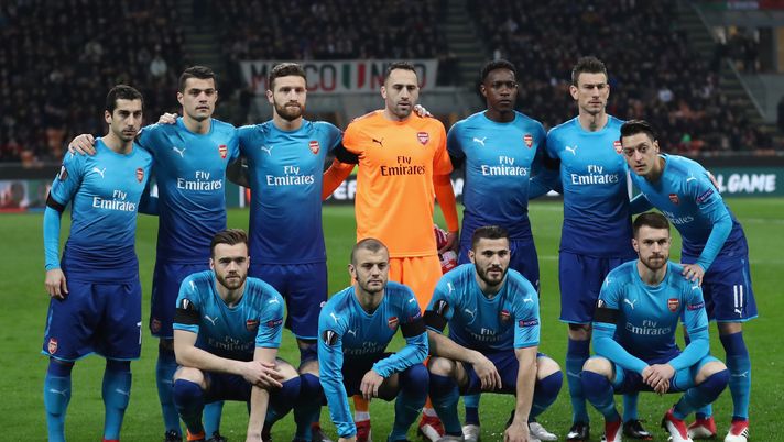Milan-Arsenal: lo schieramento dei 'Gunners' a San Siro (credits: GETTY Images) Milan-Arsenal: lo schieramento dei 'Gunners' a San Siro (credits: GETTY Images)