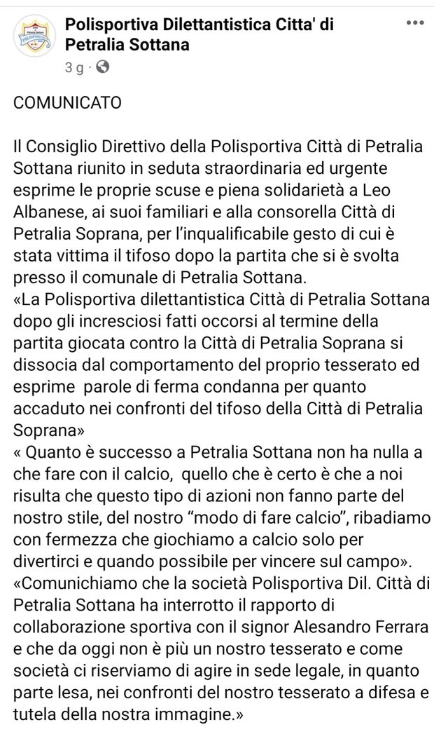 Derby delle Petralie, cacciato il Cantona siciliano: con effetto immediato…- immagine 2
