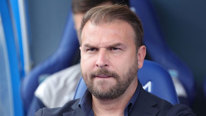 EMPOLI, ITALY - OCTOBER 15: Paolo Zanetti manager of Empoli FC looks on during the Serie A match between Empoli FC and AC Monza at Stadio Carlo Castellani on October 15, 2022 in Empoli, Italy. (Photo by Gabriele Maltinti/Getty Images) Zanetti: “Quando torna Baldanzi, Maldini ne avrà per un po’! Su Pezzella-Cacace e un talento…” - immagine 1