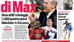 EDICOLA / CdS: Gioia Inter, 4-0 a Lecce. Inzaghi ipoteca il titolo