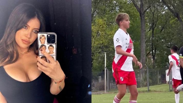 Debutto di Valentino Lopez con la maglia del River, Wanda in tribuna stupisce tutti - immagine 1