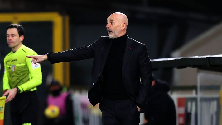 Stefano Pioli, allenatore dell'AC Milan, durante Spezia-Milan (Getty Images) 
