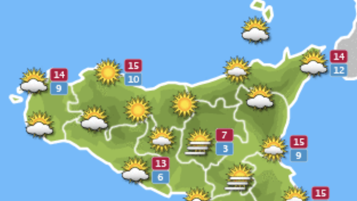 Meteo, Palermo: cielo sereno, le previsioni di mercoledì 22 dicembre  meteo