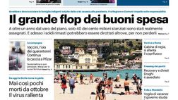 Prima Pagina, Giornale di Sicilia: “Il grande flop dei buoni spesa. “Vaccini, l’ora dei quarantenni”