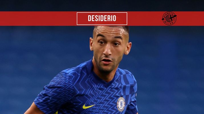 Hakim Ziyech (centrocampista Chelsea), obiettivo di calciomercato del Milan | AC Milan News (Getty Images) 