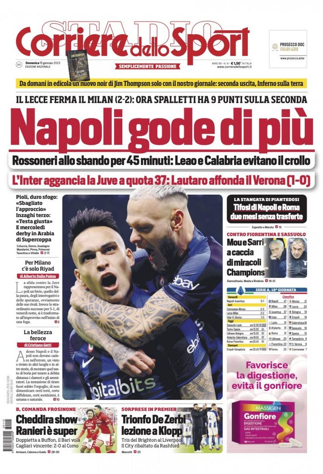 Corriere dello Sport 15/01/2023