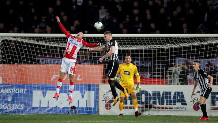 1' marzo 2020, una fase del derby di Belgrado 1' marzo 2020, una fase del derby di Belgrado