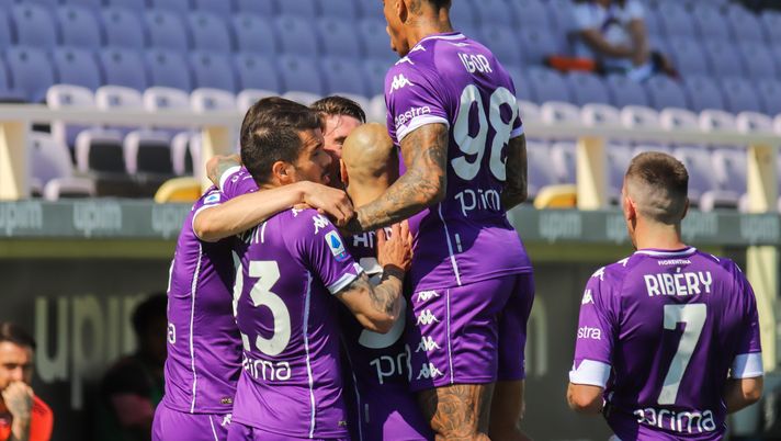 GERMOGLI PH: 25 APRILE 2021 FIRENZE STADIO ARTEMIO FRANCHI SERIE A FIORENTINA VS JUVENTUS NELLA FOTO ESULTANZA AL GOL DI VLAHOVIC 