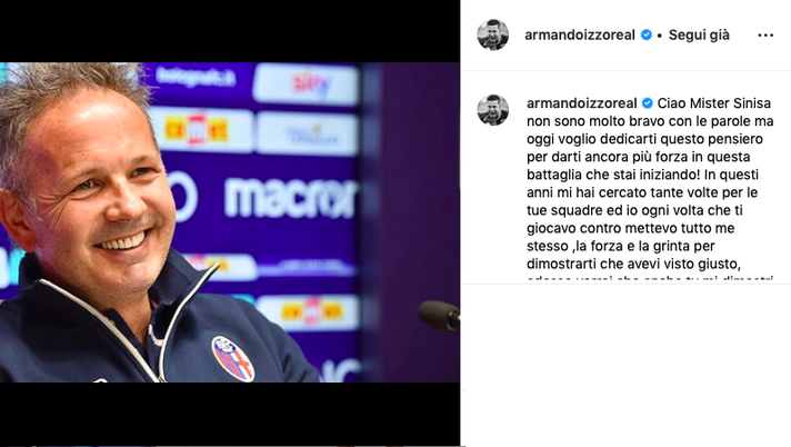 La lettera di Izzo a Mihajlovic: “Tante volte mi hai cercato ...