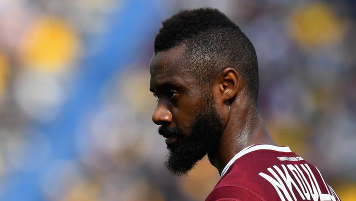 PARMA, ITALY - APRIL 06: Nicolas Nkoulou of Torino FC looks on during the Serie A match between Parma Calcio and Torino FC at Stadio Ennio Tardini on April 6 , 2019 in Parma, Italy.  (Photo by Alessandro Sabattini/Getty Images) 