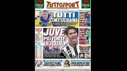 Prima Pagina, Tuttosport: “Tutti con l’Ucraina. Giroud-Lautaro, derby del gol”
