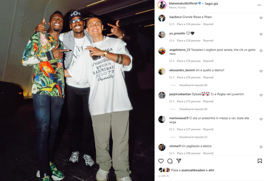 Pogba, Dybala e Matuidi: reunion a Miami ma i tifosi della Juve se la prendono con la Joya- immagine 2
