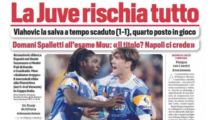 Prima Pagina, Corriere dello Sport: “La Juve rischia tutto. Milan agli sceicchi” - immagine 1