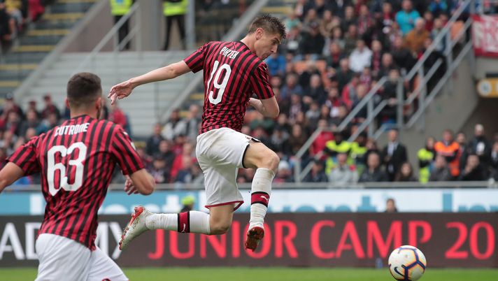 Il gol di Krzysztof Piatek durante Milan-Frosinone (credits: GETTY Images) Il gol di Krzysztof Piatek durante Milan-Frosinone (credits: GETTY Images)