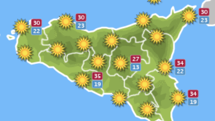 Meteo, Palermo: cielo sereno e caldo, le previsioni di mercoledì 1 settembre 