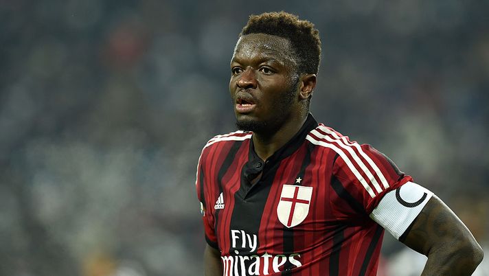 TURIN, ITALY - FEBRUARY 07:  Sulley Ali Muntari of AC Milan looks on during the Serie A match between Juventus FC and AC Milan at Juventus Arena on February 7, 2015 in Turin, Italy.  (Photo by Valerio Pennicino/Getty Images) 