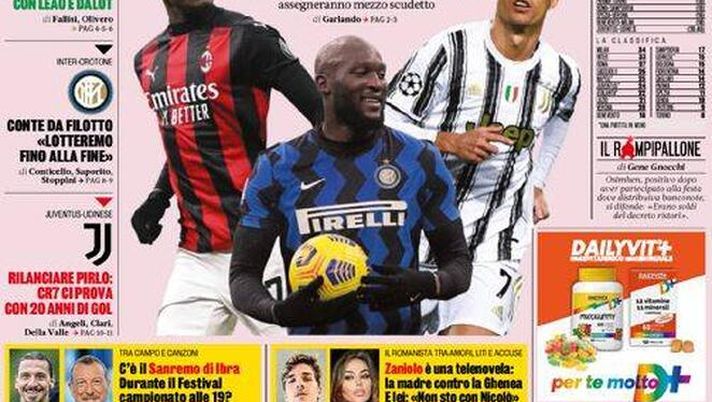 Prima Pagina, Gazzetta dello Sport: &#8220;Torna la Serie A, show! Telenovela Zaniolo: la madre contro Ghenea&#8221;