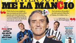 Prima Pagina, La Gazzetta dello Sport: “Inter-Juve me la Mancio. Lazio-Roma derby caput mundi”