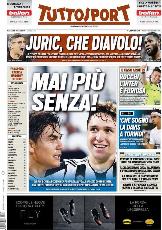 EDICOLA TS – Rocchi, l’Inter è furiosa. Marotta: “Chiediamo uniformità” EDICOLA TS – Rocchi, l’Inter è furiosa. Marotta: “Chiediamo uniformità” - immagine 1