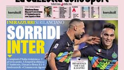 Prima Pagina, La Gazzetta dello Sport: “Sorridi Inter. Buio Juve”