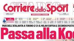 PRIMA PAGINA CORRIERE DELLO SPORT OGGI: “Il Milan soffia il secondo posto alla Juve”