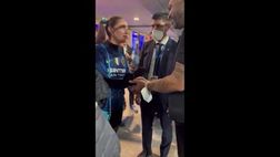 VIDEO / A San Siro c’è anche Matilde Gioli! Ecco cosa dice ad Adriano