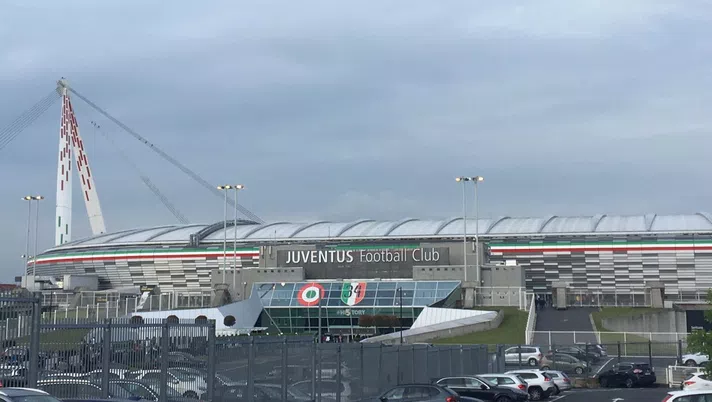 Visuale esterna dello Juventus Stadium prima di Juventus-Torino
