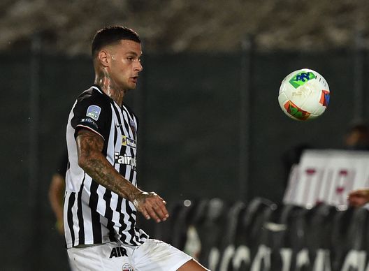  ASCOLI PICENO, ITALY - JULY 24: Gianluca Scamacca of Ascoli Calcio in action during the serie B match between Ascoli Calcio and Pordenone Calcio at Stadio Cino e Lillo Del Duca on July 24, 2020 in Ascoli Piceno, Italy. (Photo by Giuseppe Bellini/Getty Images for Lega Serie B) 