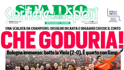 Bologna-Fiorentina, le aperture dei giornali