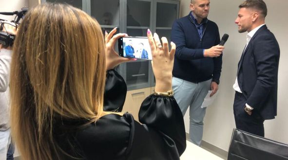 Una fase dell'intervista a Ciro Immobile da parte di Noibiancocelesti.com CIro Immobile si sfoga: “Il derby in panchina? Mai più…”- immagine 2