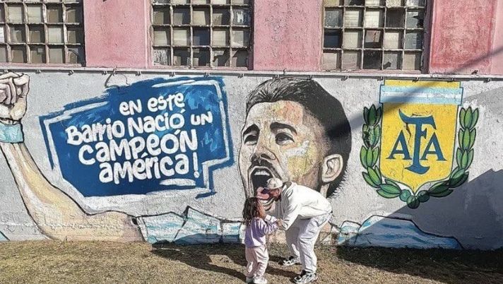 Sarandì, la città di nascita emoziona Rodrigo: De Paul, questo murales è per te… Sarandì, la città di nascita emoziona Rodrigo: De Paul, questo murales è per te… - immagine 1
