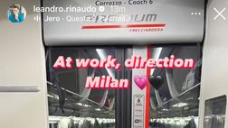 FOTO Palermo, Rinaudo in viaggio verso Milano per le ultime ore di calciomercato