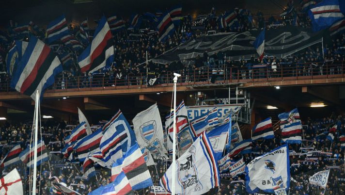 GENOA, ITALY - DECEMBER 18: UC Sampdoria fans during the Serie A match between UC Sampdoria and Juventus at Stadio Luigi Ferraris on December 18, 2019 in Genoa, Italy. (Photo by Paolo Rattini/Getty Images) GENOA, ITALY - DECEMBER 18: UC Sampdoria fans during the Serie A match between UC Sampdoria and Juventus at Stadio Luigi Ferraris on December 18, 2019 in Genoa, Italy. (Photo by Paolo Rattini/Getty Images)
