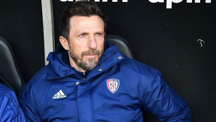 GENOA, ITALY JANUARY 24: Eusebio Di Francesco head coach of Cagliari Calcio before the Serie A match between Genoa CFC and Cagliari Calcio at Stadio Luigi Ferraris on January 24, 2021 in Genoa, Italy. (Photo by Paolo Rattini/Getty Images) GENOA, ITALY JANUARY 24: Eusebio Di Francesco head coach of Cagliari Calcio before the Serie A match between Genoa CFC and Cagliari Calcio at Stadio Luigi Ferraris on January 24, 2021 in Genoa, Italy. (Photo by Paolo Rattini/Getty Images)
