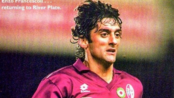 Francescoli con la maglia del Torino