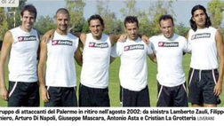 Palermo, La Grotteria amarcord: da Mascara a Zauli, la foto con gli ex compagni