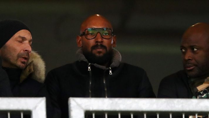 KERKRADE, NETHERLANDS - FEBRUARY 17: Former player but current employee of Roda JC, Nicolas Anelka of France looks on from the stands during the Dutch Eredivisie match between Roda JC and Go Ahead Eagles held at Parkstad Limburg Stadion on February 17, 2017 in Kerkrade, Netherlands. (Photo by Dean Mouhtaropoulos/Getty Images) KERKRADE, NETHERLANDS - FEBRUARY 17: Former player but current employee of Roda JC, Nicolas Anelka of France looks on from the stands during the Dutch Eredivisie match between Roda JC and Go Ahead Eagles held at Parkstad Limburg Stadion on February 17, 2017 in Kerkrade, Netherlands. (Photo by Dean Mouhtaropoulos/Getty Images)