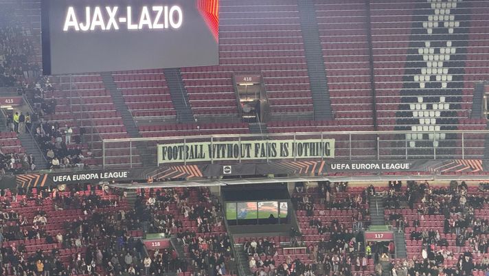 Ajax-Lazio, dal divieto draconiano al sermone morale: il duro scontro UEFA-Halsema - immagine 1