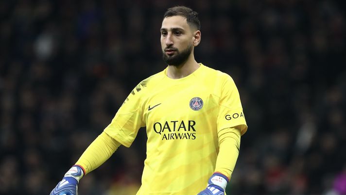 Gianluigi Donnarumma (ex portiere AC Milan oggi al PSG) durante Milan-PSG 2-1 (Champions League 2023-2024) | News (Getty Images) Gianluigi Donnarumma Milan-PSG 2-1 Champions League 2023-2024