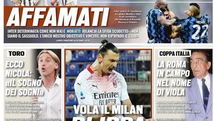 Tuttosport, la prima pagina di oggi, martedì 19 gennaio 2021 Tuttosport, la prima pagina di oggi, martedì 19 gennaio 2021