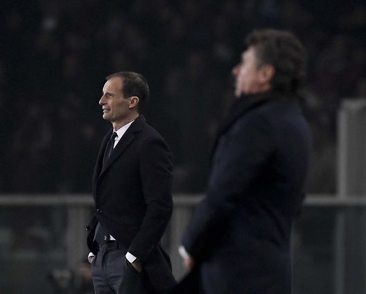  TURIN, ITALY - DECEMBER 15: Juventus coach Massimiliano Allegri during the Serie A match between Torino FC and Juventus at Stadio Olimpico di Torino on December 15, 2018 in Turin, Italy. (Photo by Daniele Badolato - Juventus FC/Juventus FC via Getty Images) 