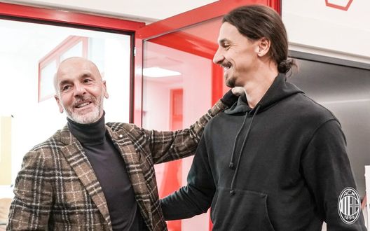 Stefano Pioli e Zlatan Ibrahimovic del Milan (credits: acmilan.com) Stefano Pioli e Zlatan Ibrahimovic del Milan (credits: acmilan.com)